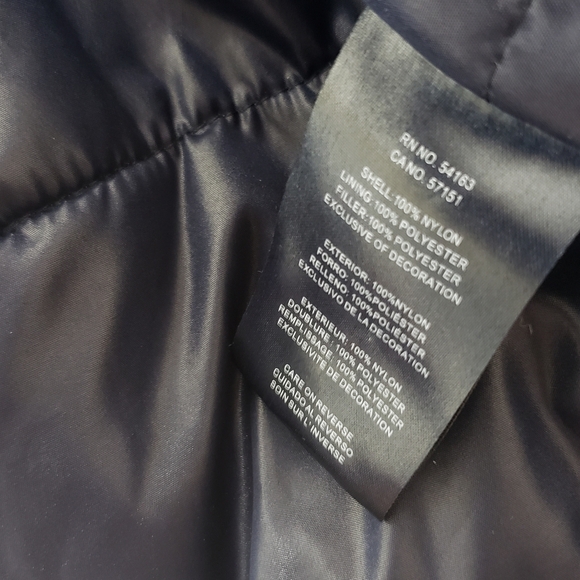 Tommy Hilfiger Taslan Retro Puffer Jacket Royal Blue And White Size Medium - Picture 11 of 11